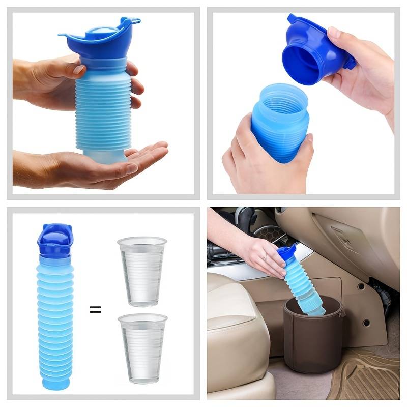 Maliben | Mobile Urinal Flexrelief | Telescopic & Foldable | For Women & Children | 750 Ml Capacity