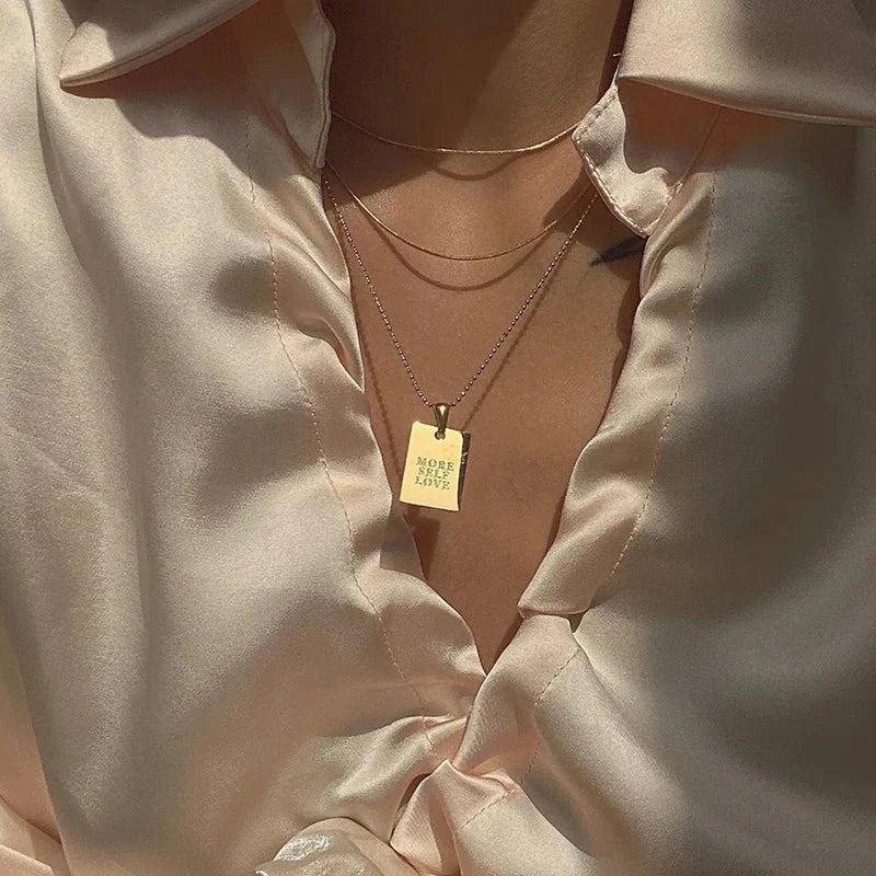 Maliben | Positive Affirmation Engraved Necklaces