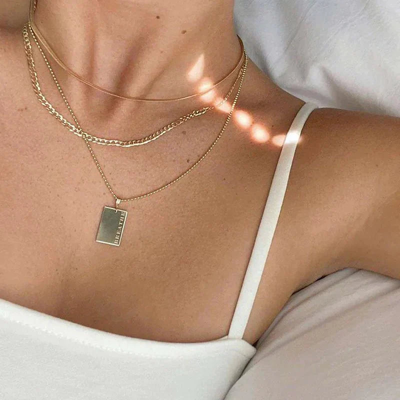 Maliben | Positive Affirmation Engraved Necklaces