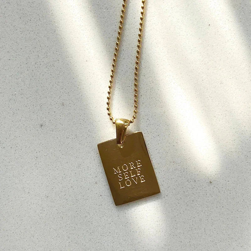 Maliben | Positive Affirmation Engraved Necklaces