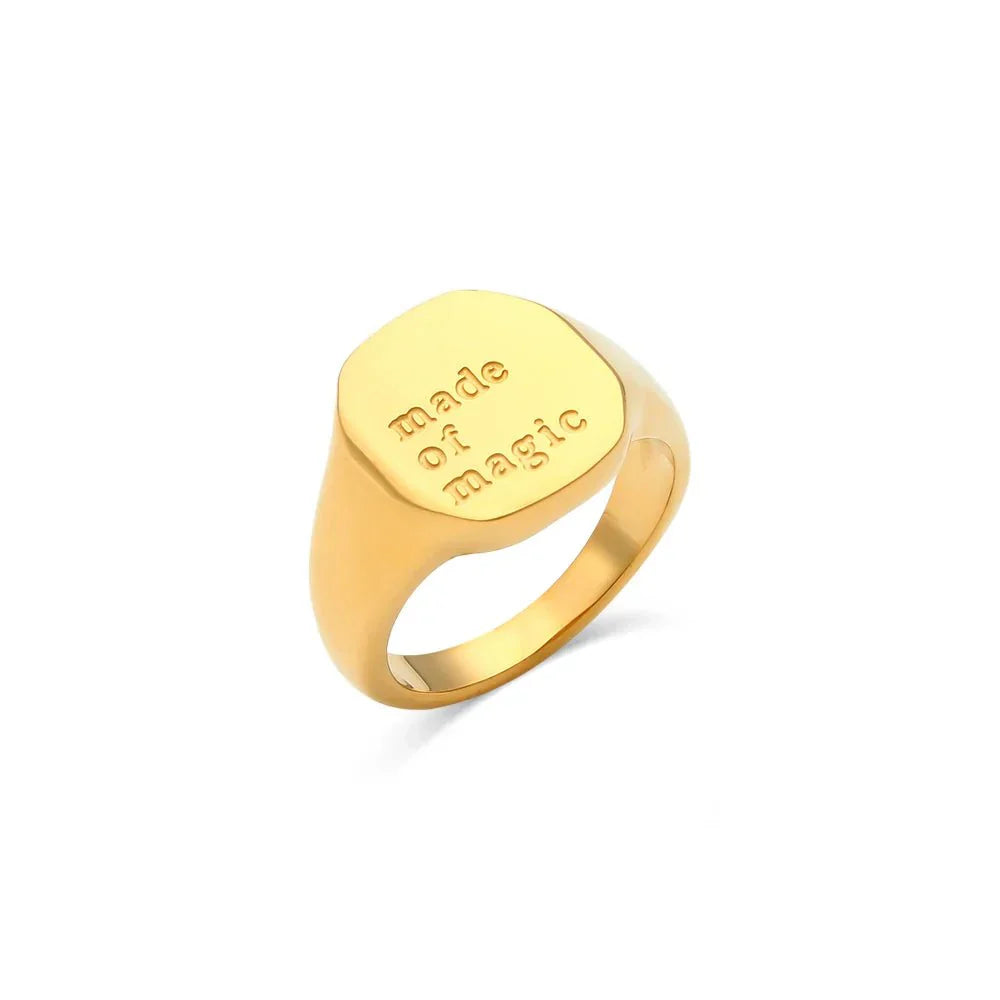 Maliben | Positive Affirmation Engraved Rings