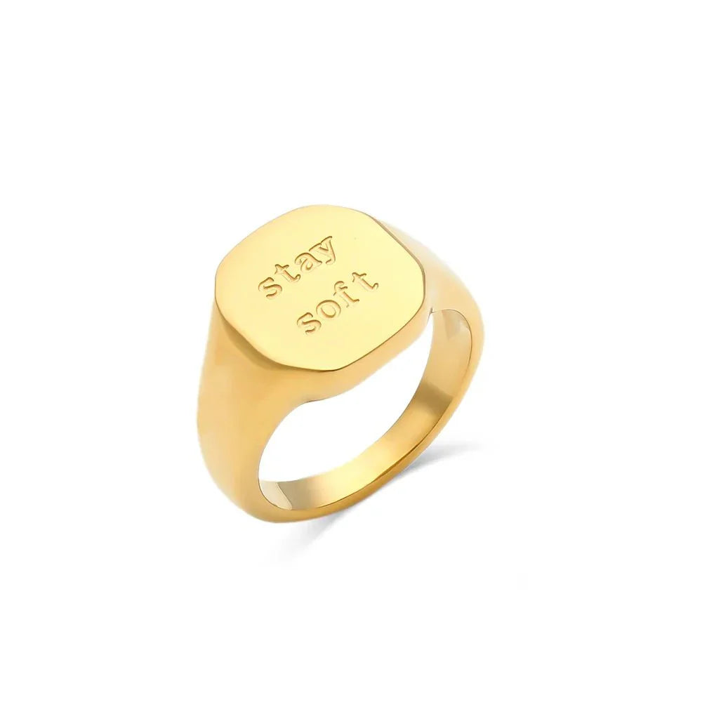 Maliben | Positive Affirmation Engraved Rings