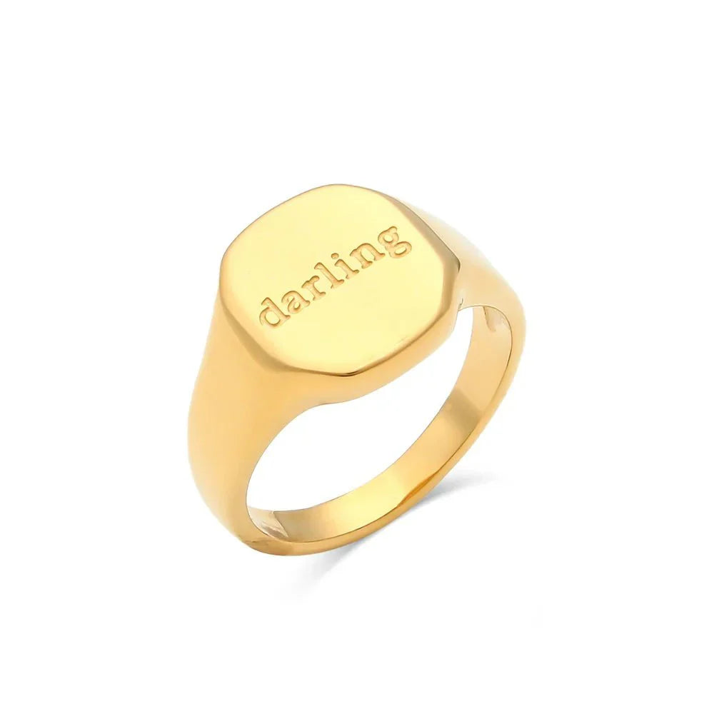 Maliben | Positive Affirmation Engraved Rings