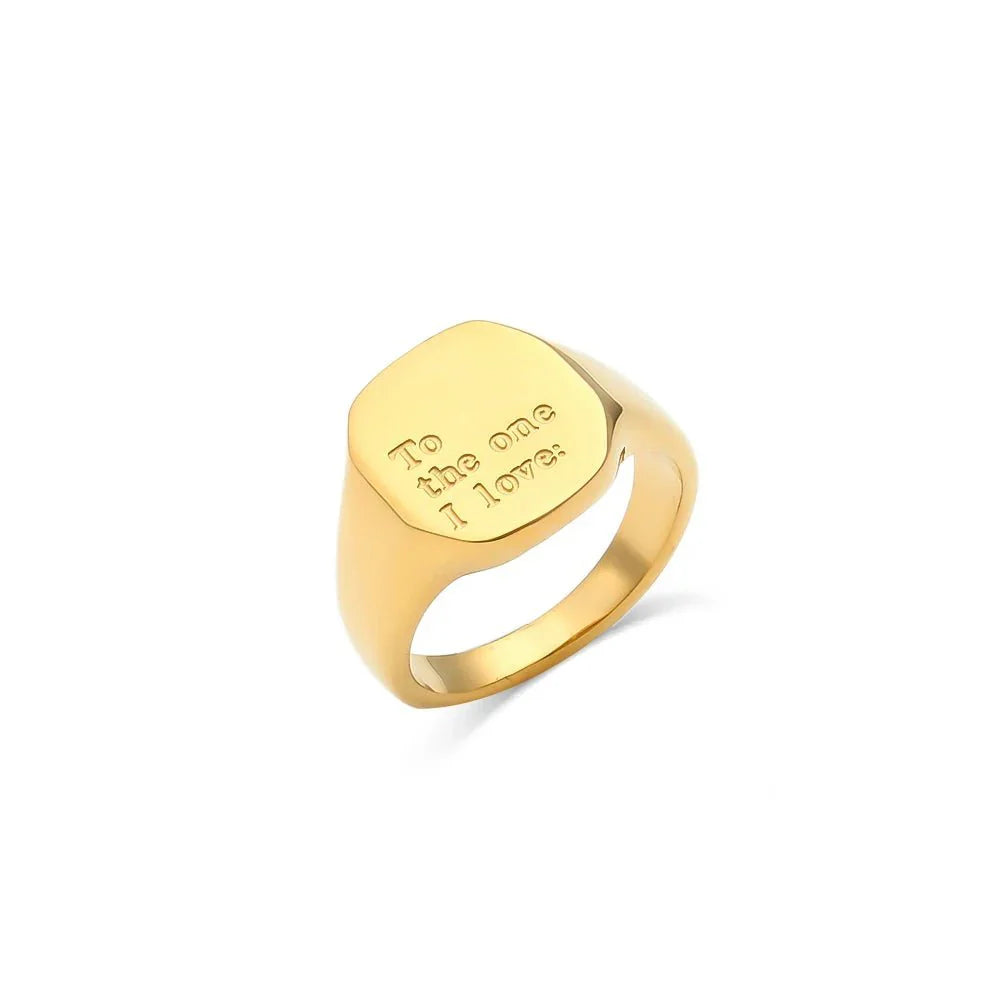 Maliben | Positive Affirmation Engraved Rings