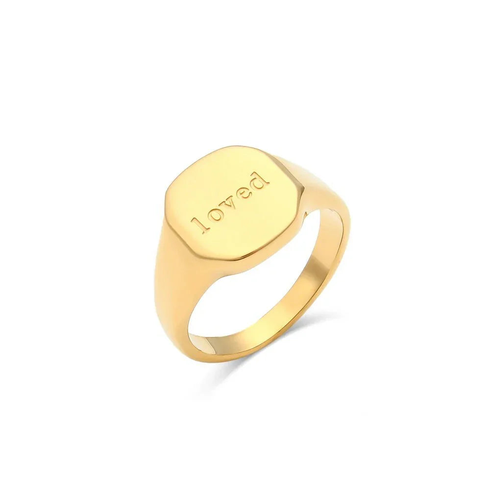 Maliben | Positive Affirmation Engraved Rings