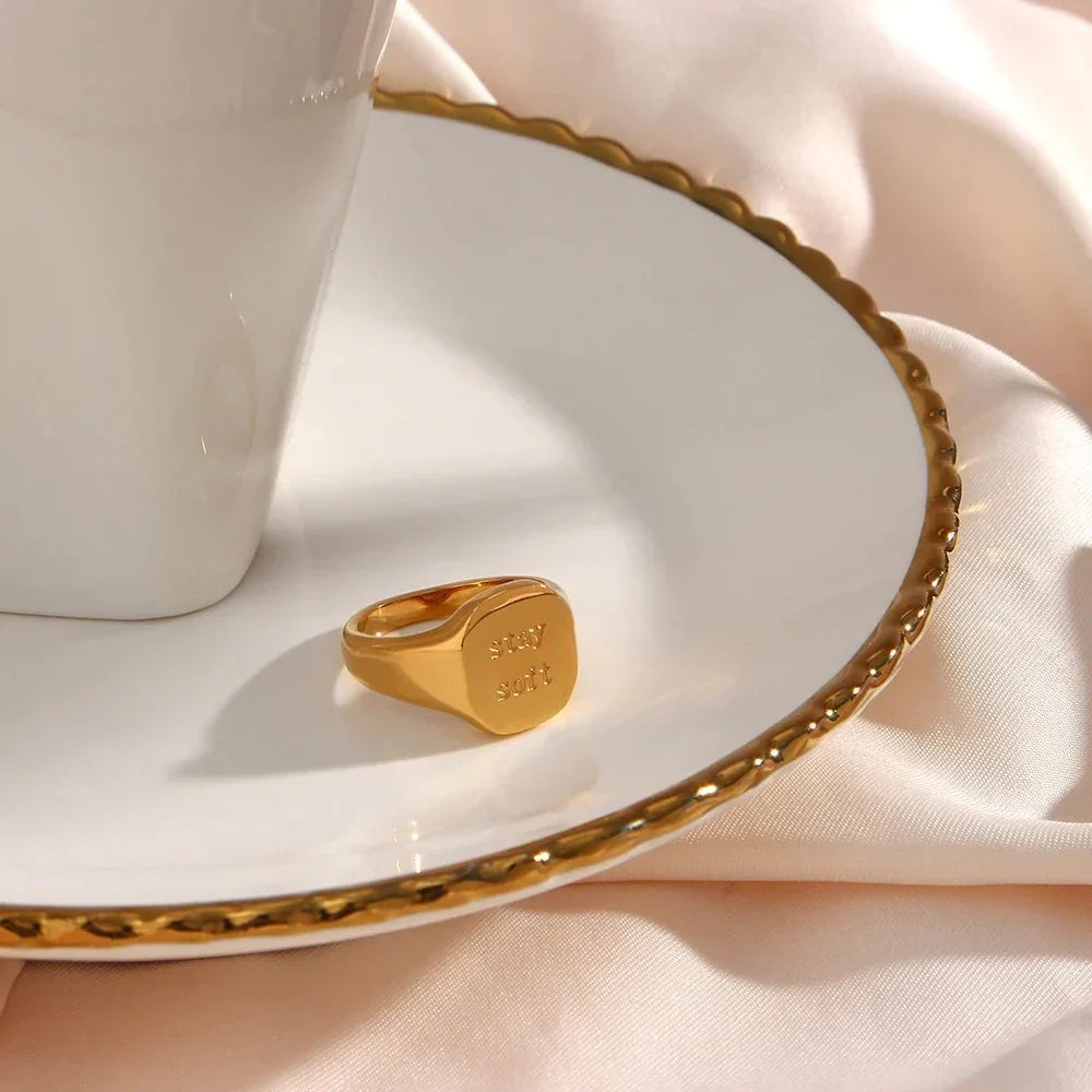 Maliben | Positive Affirmation Engraved Rings