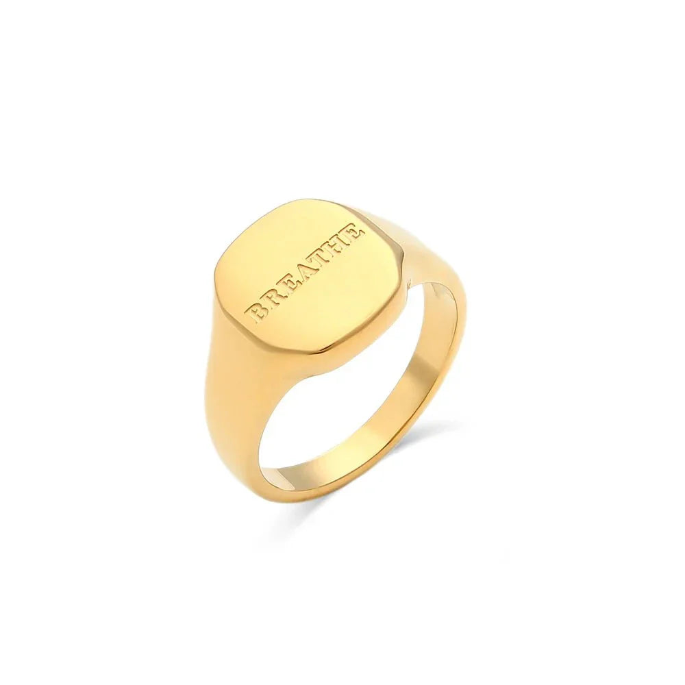 Maliben | Positive Affirmation Engraved Rings