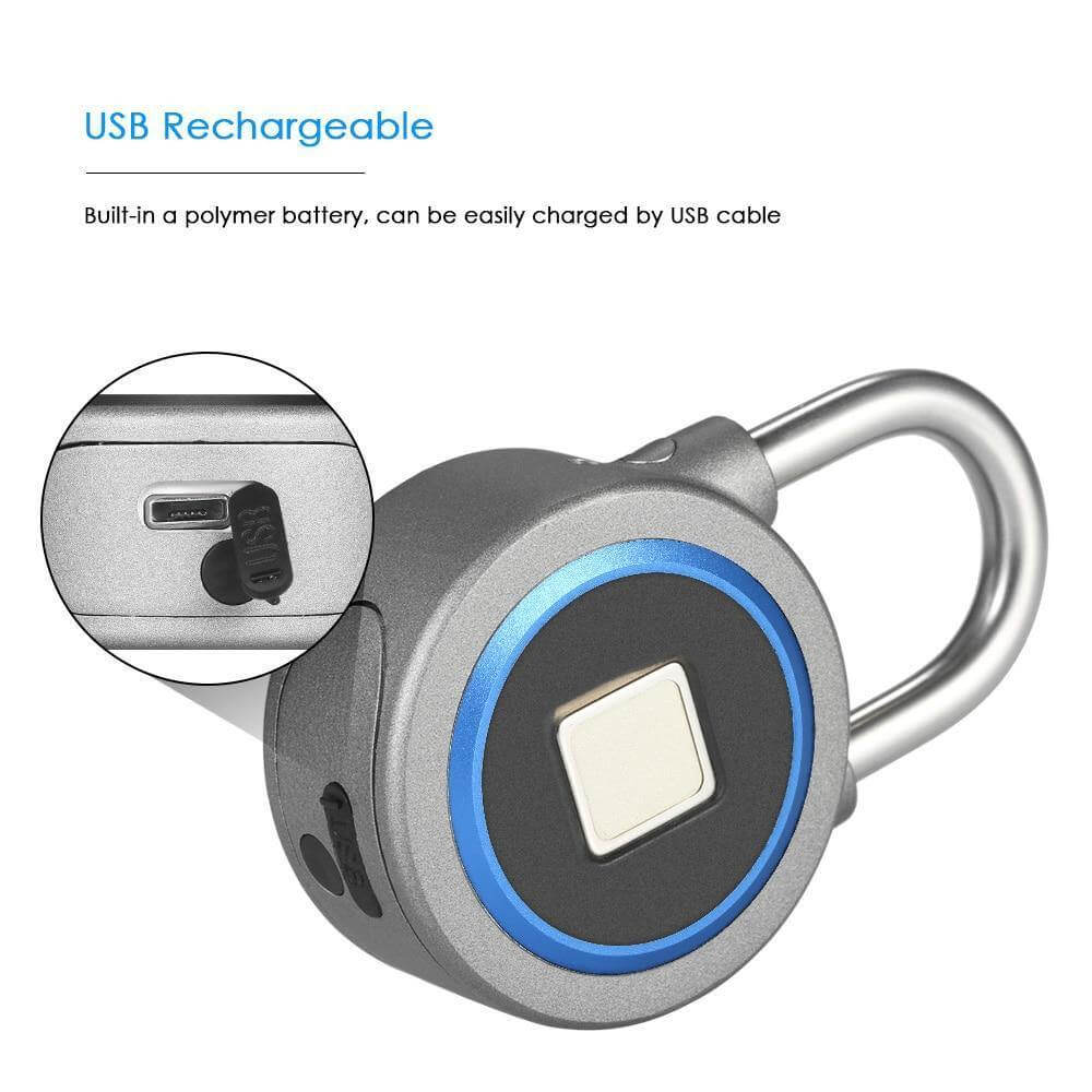 Maliben Smarter Theft Protection Fingerprint Keyless Padlock