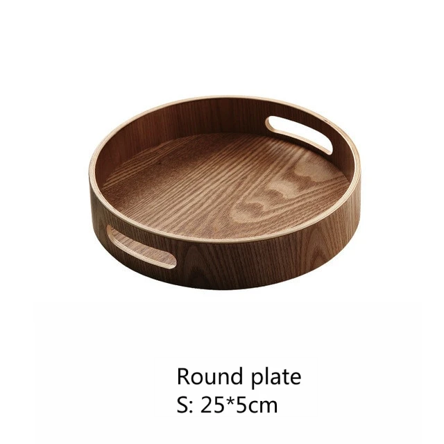 Maliben | Slim, round serving trays made of wood