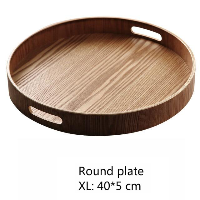 Maliben | Slim, round serving trays made of wood