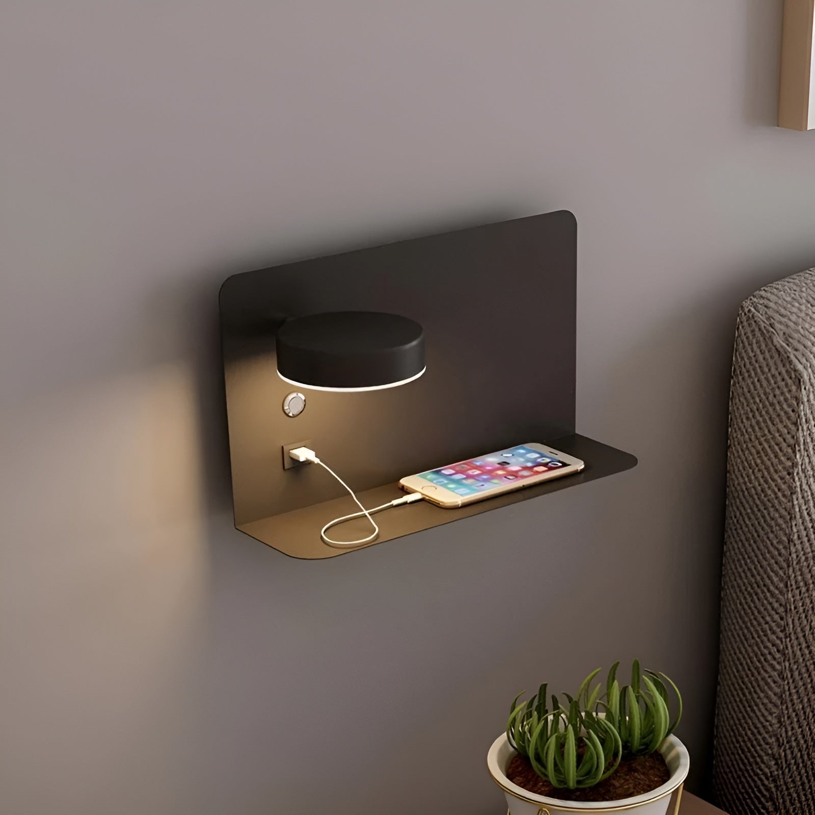 Maliben | Lumicharge Wall Lamp – Rechargeable Elegance With Usb Led Lighting For Luxury Atmosphere