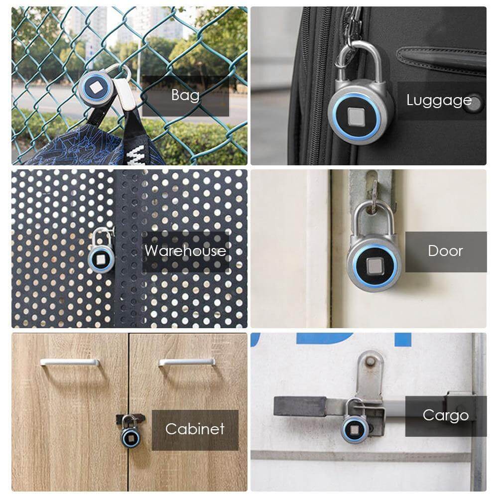 Maliben Smarter Theft Protection Fingerprint Keyless Padlock