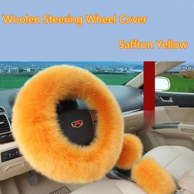 Maliben | Universal Plush Warm Steering Wheel Cover