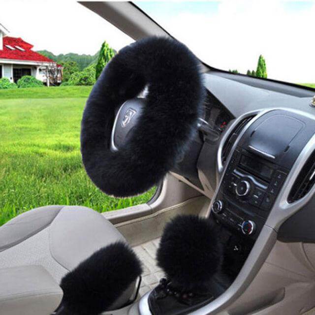 Maliben | Universal Plush Warm Steering Wheel Cover