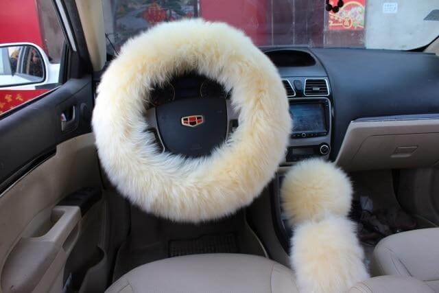 Maliben | Universal Plush Warm Steering Wheel Cover