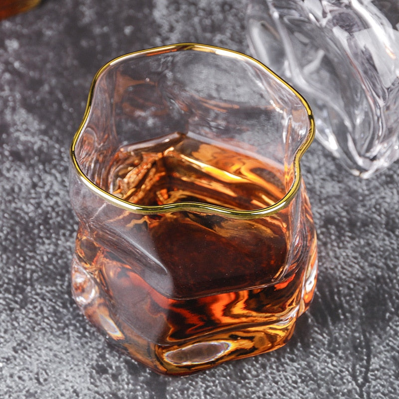 Maliben | Distorted Texture Whisky Glass Set