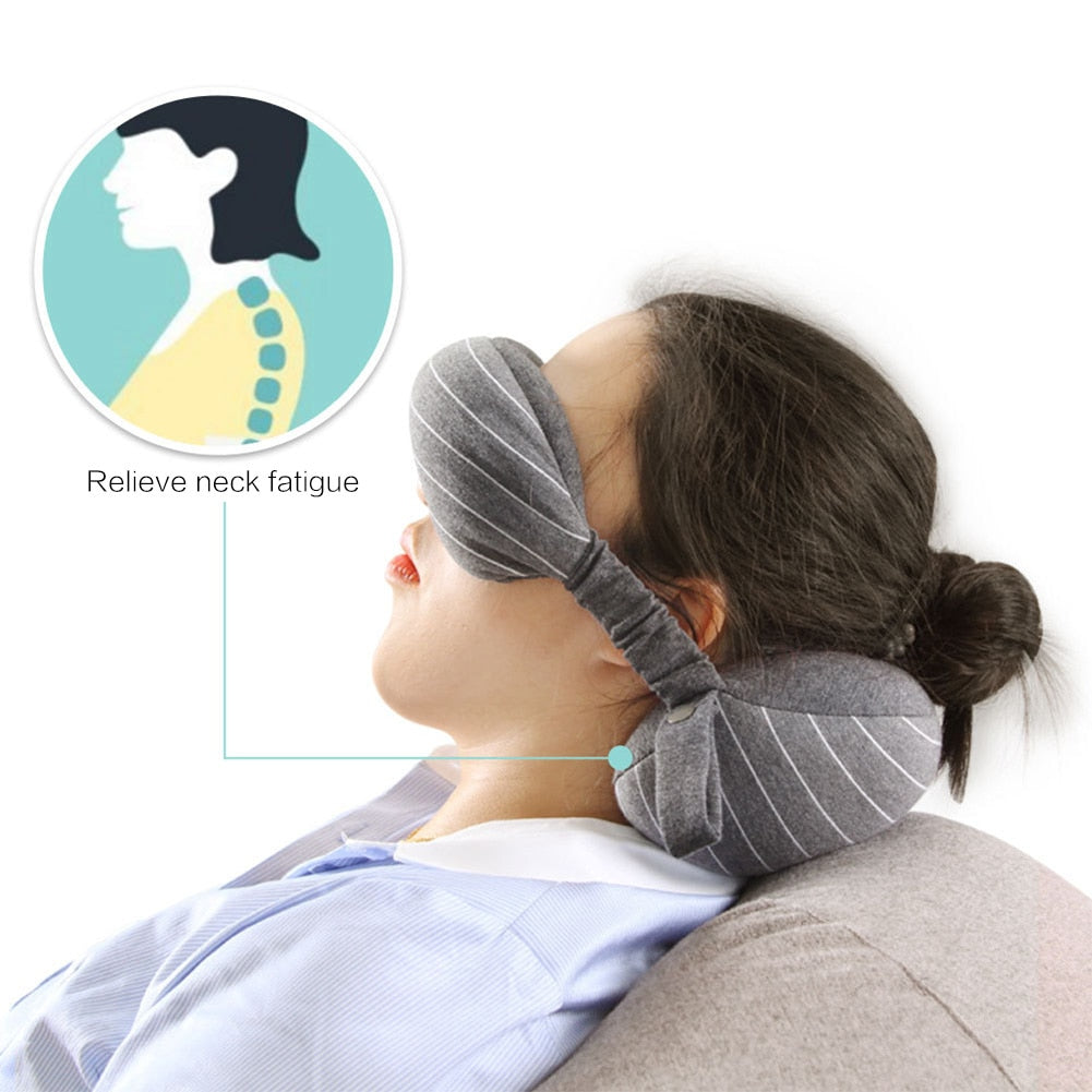 Maliben | Hooded Foldable Memory Foam Neck Pillow For Travelers