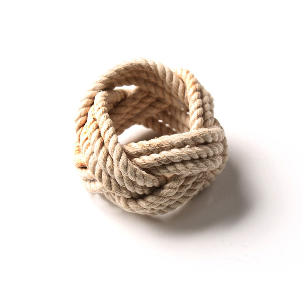 Maliben | Braided Jute Napkin Ring - Set Of 10