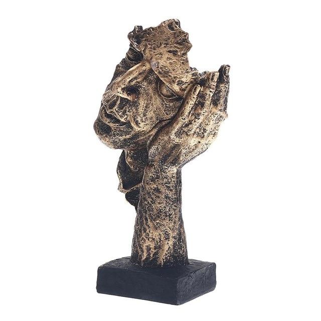 Maliben | Abstract Gold Sculpture "Nordicline" – Modern Scandinavian Decoration