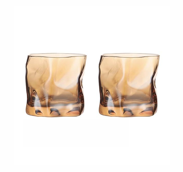Maliben | Distorted Texture Whisky Glass Set