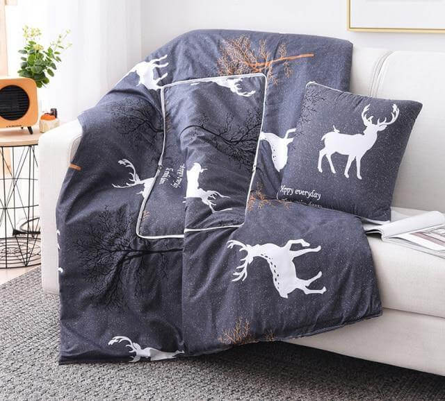Maliben | 2In1 Colorful Cartoon Pillow Blanket