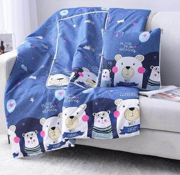 Maliben | 2In1 Colorful Cartoon Pillow Blanket
