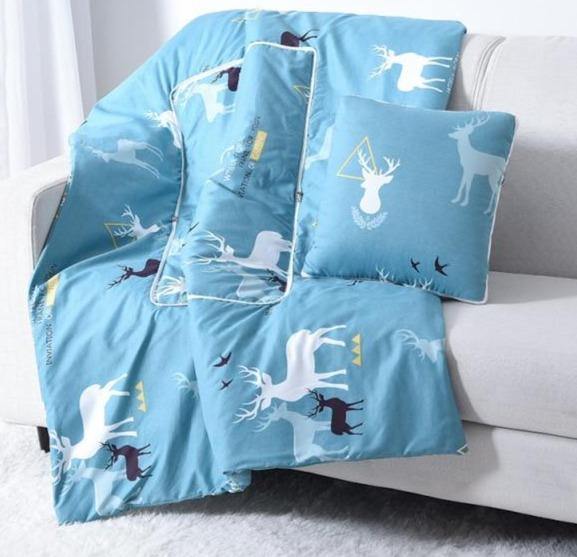 Maliben | 2In1 Colorful Cartoon Pillow Blanket