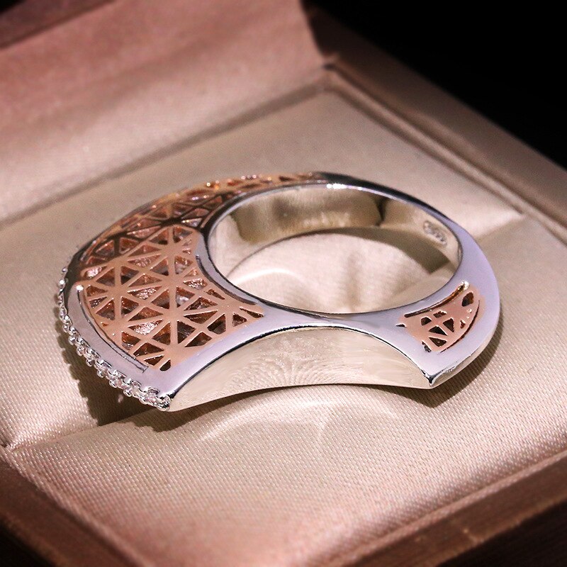 Maliben | Zirconium Moon Shape Personality Ring