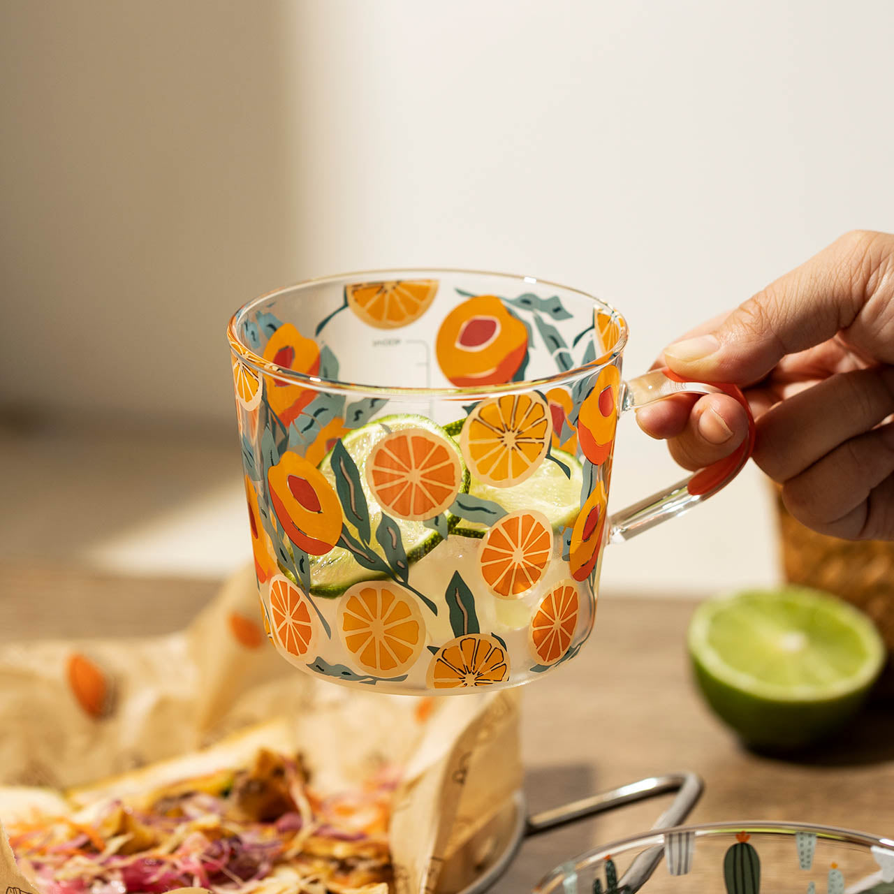 Maliben | HighLand Printed Glass Measuring Cup