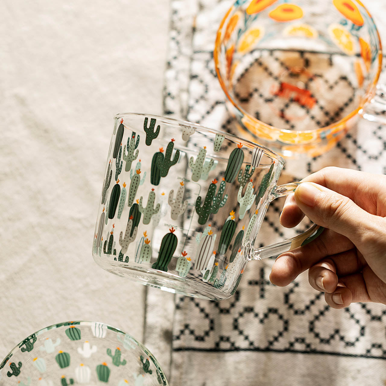 Maliben | HighLand Printed Glass Measuring Cup