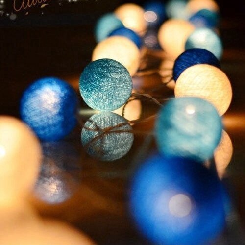 Maliben | Led Cotton Ball String Lights