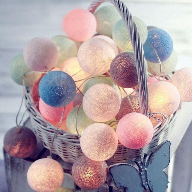 Maliben Ballton - Cotton glowing ball swing — Various color combinations