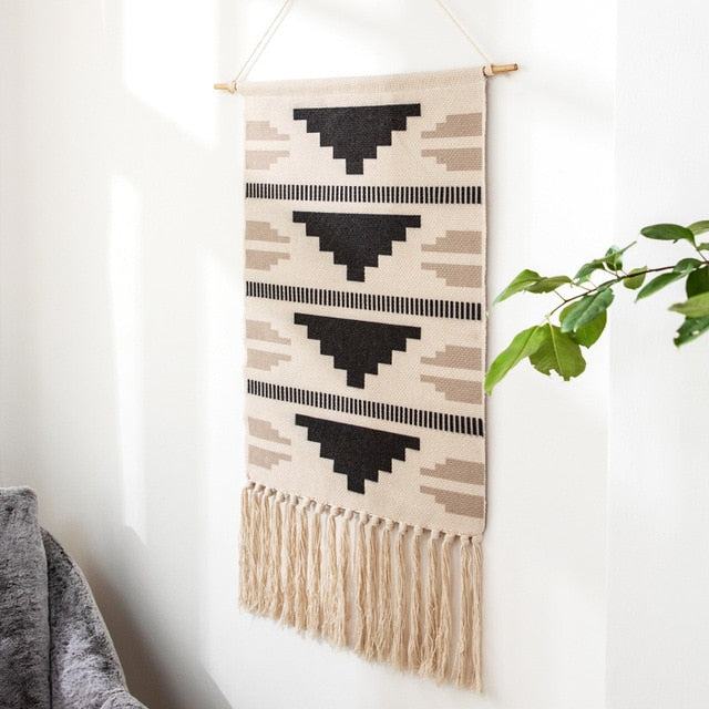 Maliben Geometric Macramé Wall Tapestry — Bohemian Wall Decor