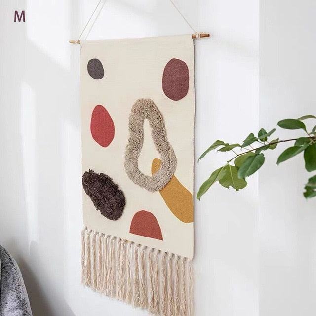 Maliben Geometric Macramé Wall Tapestry — Bohemian Wall Decor