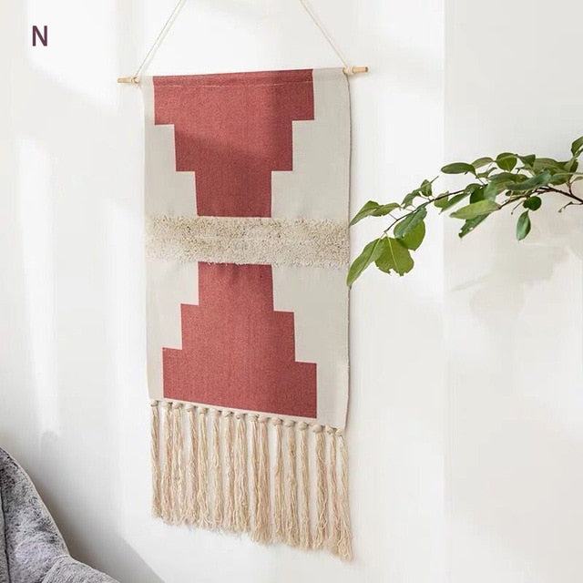 Maliben Geometric Macramé Wall Tapestry — Bohemian Wall Decor