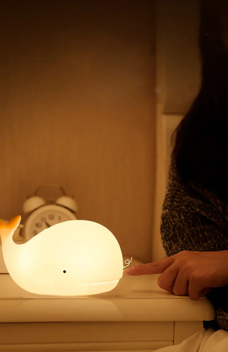 Maliben | Cute Whale Night Light With Color Changing - Glowwhale