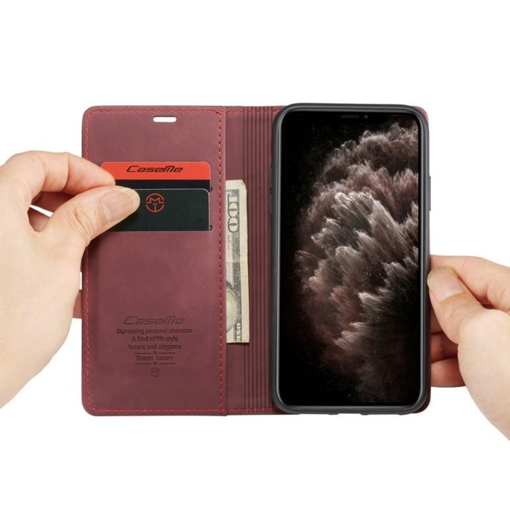Maliben | Magnetic Flip Wallet Case For Iphone