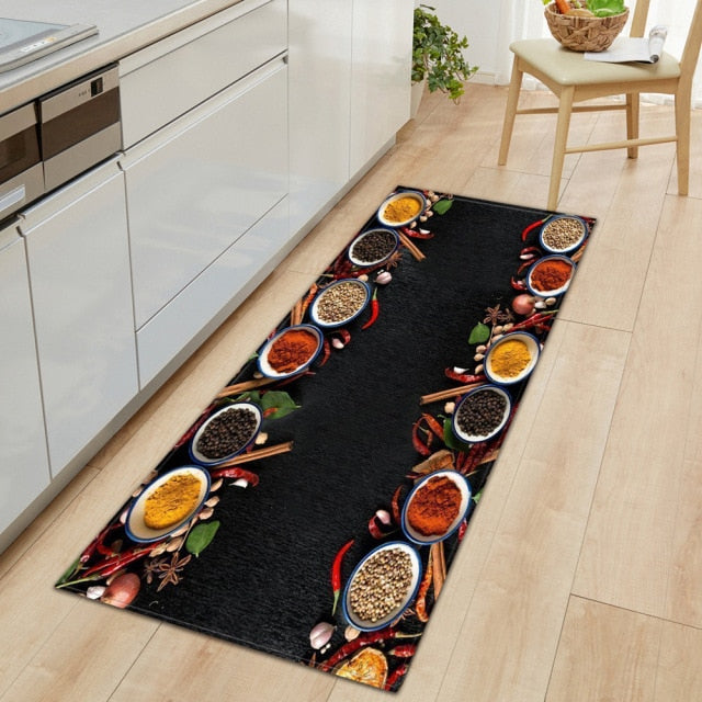 Maliben | Cookease Food-Themed Kitchen Mat | Non-Slip & Water-Repellent | ComFort Mat for Kitchen & Household