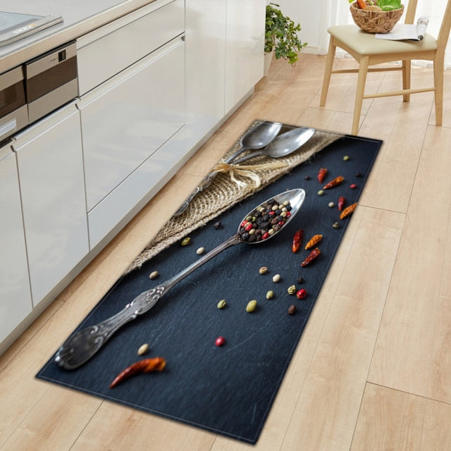 Maliben | Cookease Food-Themed Kitchen Mat | Non-Slip & Water-Repellent | ComFort Mat for Kitchen & Household