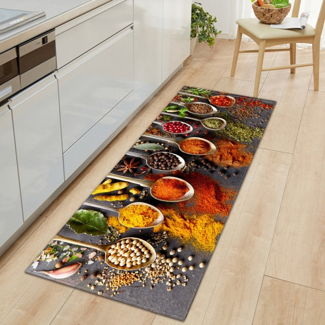 Maliben | Cookease Food-Themed Kitchen Mat | Non-Slip & Water-Repellent | ComFort Mat for Kitchen & Household