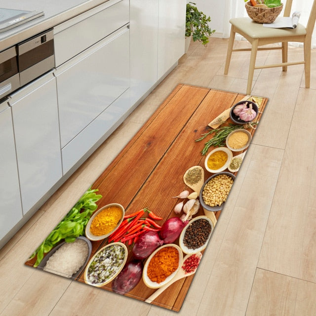 Maliben | Cookease Food-Themed Kitchen Mat | Non-Slip & Water-Repellent | ComFort Mat for Kitchen & Household