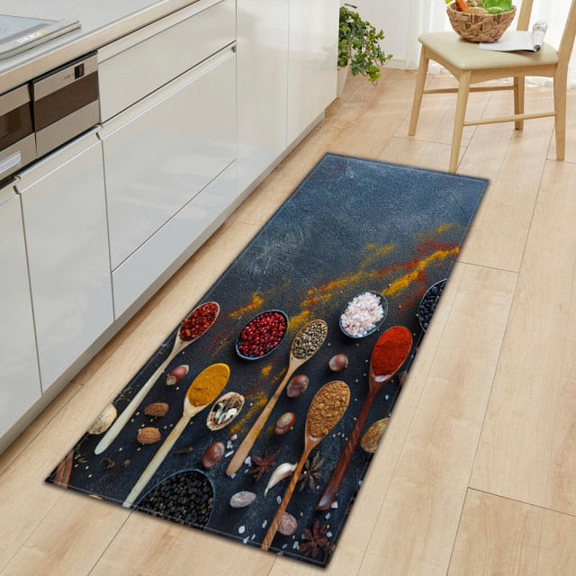Maliben | Cookease Food-Themed Kitchen Mat | Non-Slip & Water-Repellent | ComFort Mat for Kitchen & Household