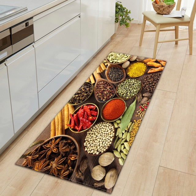 Maliben | Cookease Food-Themed Kitchen Mat | Non-Slip & Water-Repellent | ComFort Mat for Kitchen & Household