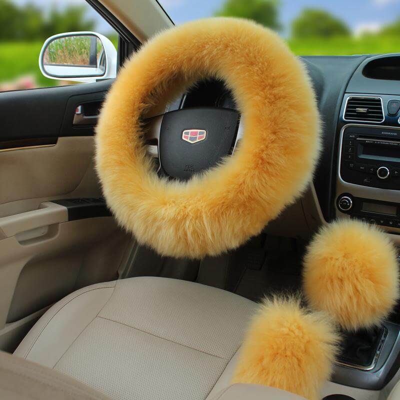 Maliben | Universal Plush Warm Steering Wheel Cover