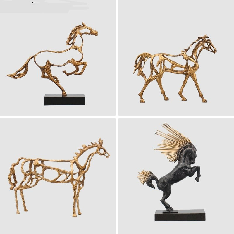 Maliben | Minimalist Abstract Horse Sculpture Art Figurine