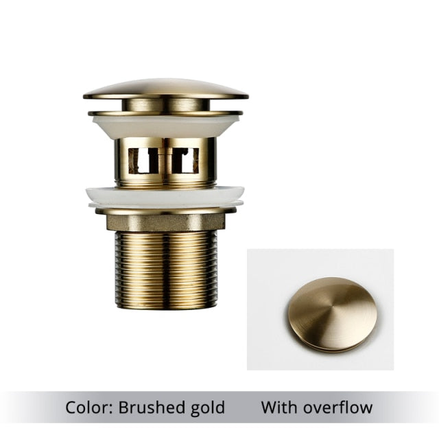 Maliben | Polished Brass Bathroom Sink Drains