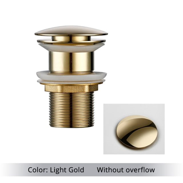 Maliben | Polished Brass Bathroom Sink Drains