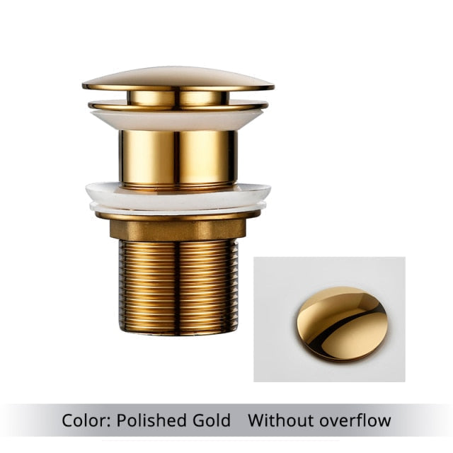 Maliben | Polished Brass Bathroom Sink Drains