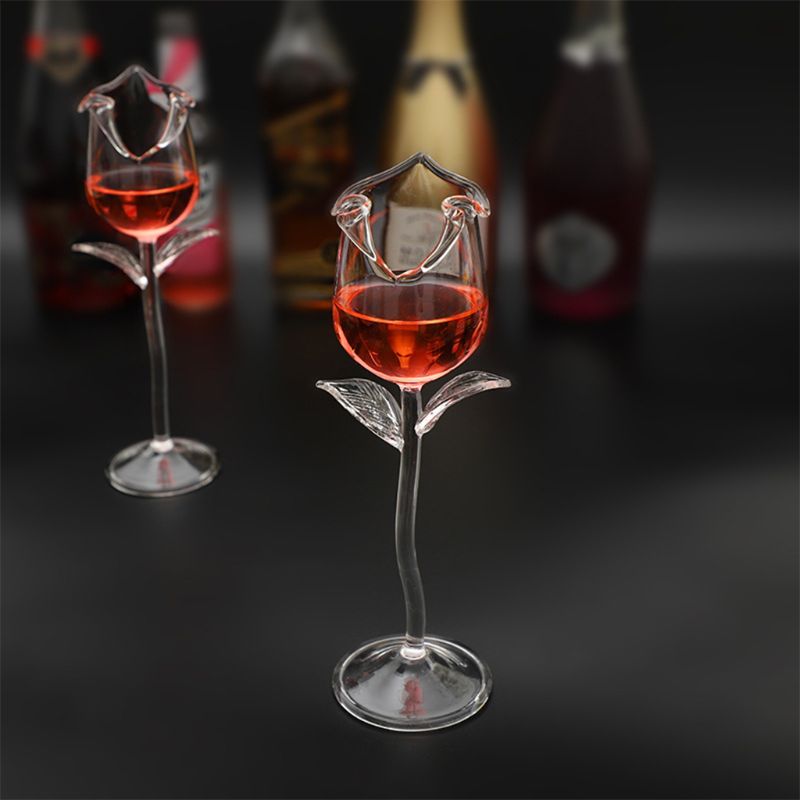 Maliben | Fancy Rose Wine Glass