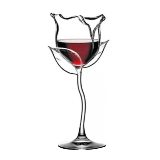 Maliben | Fancy Rose Wine Glass